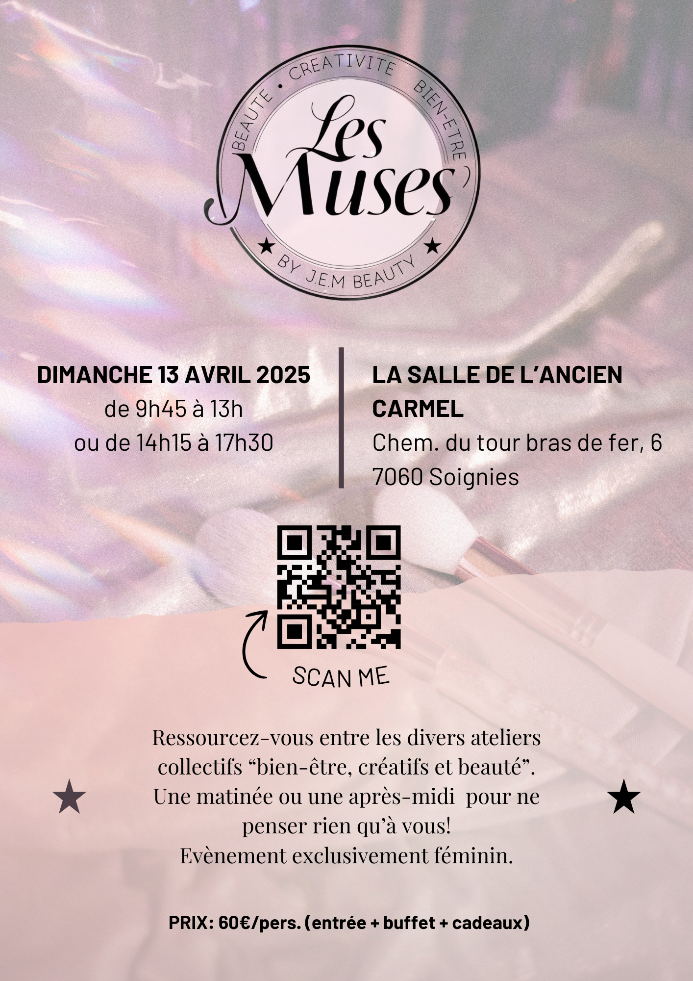 Atelier LES MUSES 13 avril 2025 Soignies