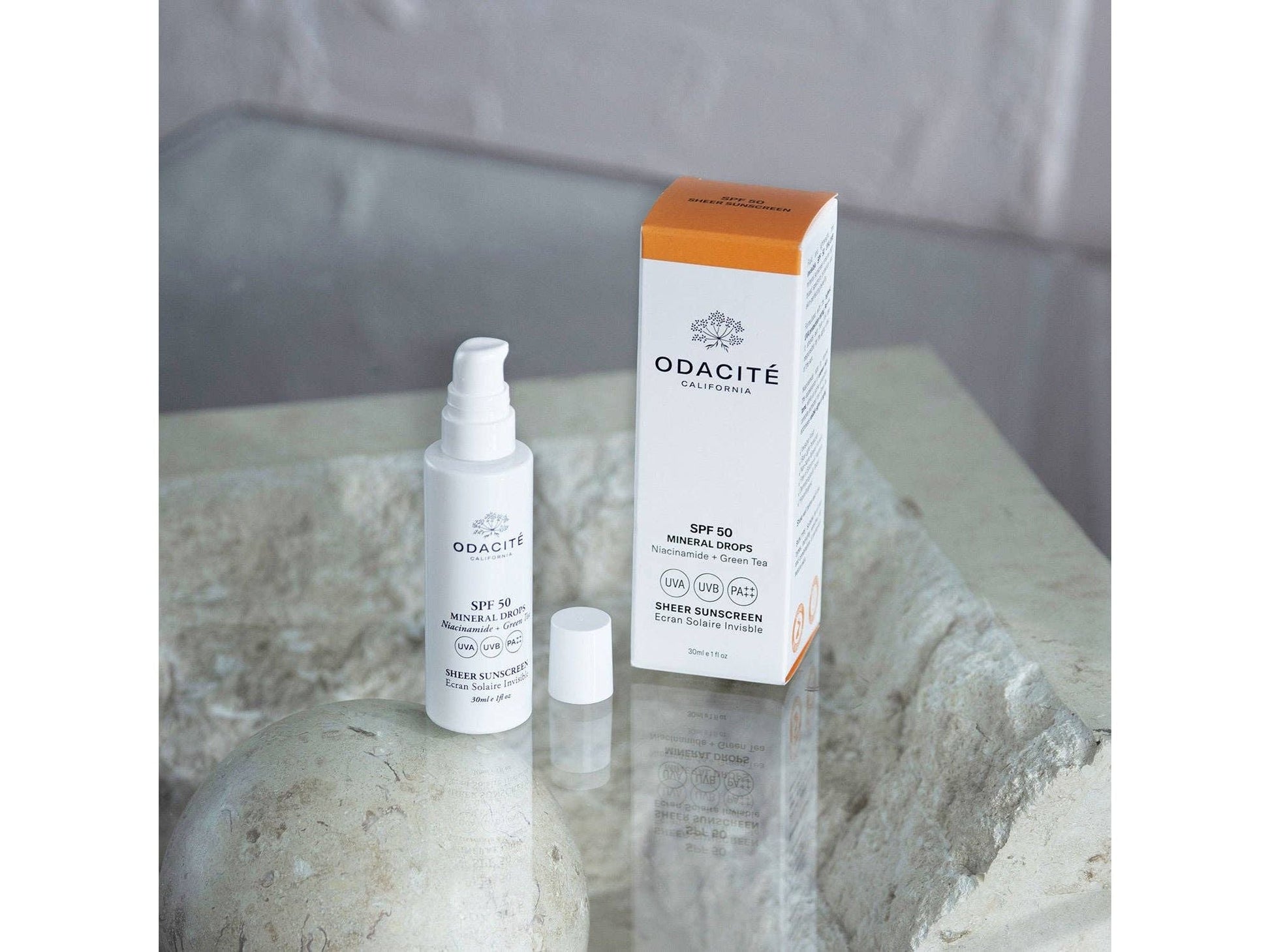 SPF 50 MINERAL DROPS Ecran Solaire ODACITE - Arhø Beauty